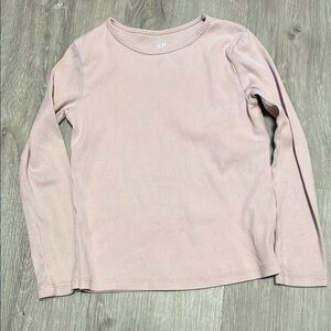 4/$30 H&M Light Pink Long Sleeve Top 4-6
